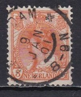 Netherlands, 1899, Queen Wilhelmina/Orange, 3c, USED - Oblitérés