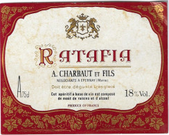 RATAFIA - A. CHARBAUT Et FILS Négociant à EPERNAY - Alcools & Spiritueux