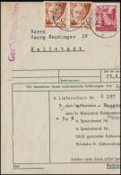 16 Beethoven 2x 2 Pf Paar + 20 Porta Nigra MiF Rechnungs-Bf LUDWIGSHAFEN 10.7.48 - Rheinland-Pfalz