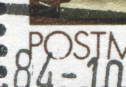 2853II Postmeilensäulen 10 Pf Paar PLF III Beschädigtes O, Feld 28, ESSt Berlin - Variétés Et Curiosités