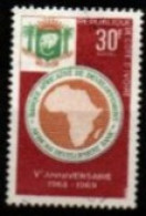 COTE  D' IVOIRE     -     1969     Y&T N° 288 Oblitéré.    Banque - Costa D'Avorio (1960-...)