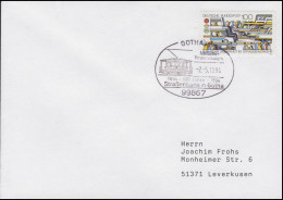 1554 Verkehrssicherheit & Straßenbahn In Gotha, Brief SSt Gotha 2.5.1994 - Tranvie