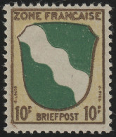 Französische Zone Allg. 5y Wappen Rheinland 10 Pf., ** Postfrisch - Emisiones Generales