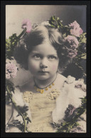 Kinder Mädchen Locken Blumen Kranz, Foto B.J. Falk New York, GÜRZENICH (Düren) - Autres & Non Classés