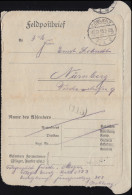 Feldpost Fernsprechlehrgang COBLENZ 12.12.1915 Nach Nürnberg - Telecom