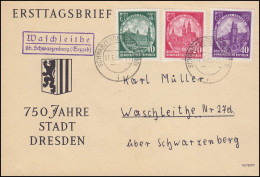 Landpost Waschleithe üb. Schwarzenberg (Erzgebirge) 1.6.1956 - Altri & Non Classificati