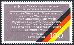 1470 Charta Der Heimatvertriebenen ** Postfrisch - Unused Stamps