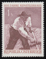 1087 100 J.Ges. Bildende Künstler, Der Bergmäher Von Albin Egger-Lienz, 1 S ** - Unused Stamps