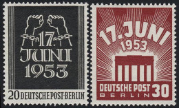 110-111 - Volksaufstand 17. Juni 1953 - Kompletter Satz ** Postfrisch - Neufs