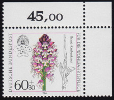 1226 Wohlfahrt Orchideen 60+30 Pf ** Ecke O.r. - Unused Stamps
