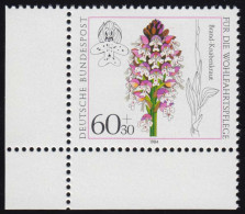 1226 Wohlfahrt Orchideen 60+30 Pf ** Ecke U.l. - Unused Stamps