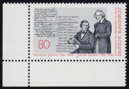 1236 Brüder Grimm ** Ecke U.l. - Unused Stamps