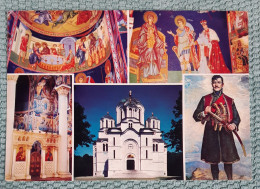 80s-Kralj Petar I-Oltar I Crkva Mauzolej Na Oplencu-Mozaik Poslednja Večera--Karadjordje-SERBIA-Vintage Postcard-Unused - Serbien