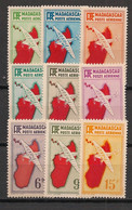 MADAGASCAR - 1941 - Poste Aérienne PA N°YT. 16 à 24 - Série Complète - Neuf Luxe ** / MNH / Postfrisch - Aéreo