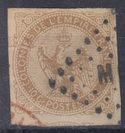 TIMBRE COLONIES GENERALES AIGLE N° 3 LOSANGE MQE MARTINIQUE + AMORCE CACHET ROUGE - Aquila Imperiale