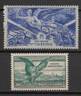 NOUVELLE CALEDONIE - 1944-46 - Poste Aérienne PA N°YT. 53 Et 54 - 2 Valeurs - Neuf Luxe ** / MNH / Postfrisch - Unused Stamps