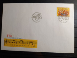 ALAND FDC - MUSIC Bird, Song Festival Åland 1996 - Ålandinseln