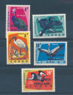 KATANGA CONGO KIN. STANLEYVILLE OVERPRINT BIRDS SET  COB 11/15 MNH - Katanga