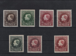 Belgien Michel Cat.No. ,mnh/** 262/265 I/II (263I + 263/264II Vlh/*) - 1929-1941 Grande Montenez