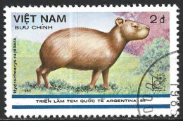 Viet Nam, Democratic Republic 1985. Scott #1526 (U) Wild Animal, Hydrochoerys Capibara (Capybara) - Vietnam