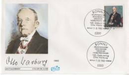 Germany Deutschland 1983 FDC Otto Warburg, German Physiologist, Medical Doctor Medicine, Nobel Laureate, Bonn - 1981-1990