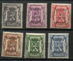 Préos - Série 7  - PO369-PO374 ** / PRE369-PRE374 ** - Sobreimpresos 1936-51 (Sello Pequeno)