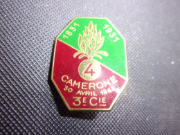 Insigne 3° Compagnie Du 4° Régiment Etranger D' Infanterie - Légion - Camerone - Armée De Terre