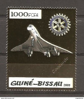 GUINEA-BISSAU - 2005 Cent. Fondazione ROTARY - Aereo Concorde Nuovo** MNH - Concorde