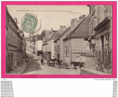 CPA (Réf : Z907) MONTBARD  (21 CÔTE D'OR) Rue La Côte D'or  (côté Du Faubourg) (animée, Attelage) - Montbard