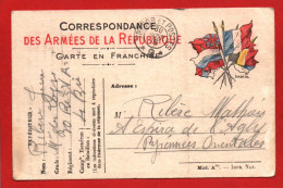 (RECTO / VERSO) CARTE CORRESPONDANCE DES ARMEES DE LA REPUBLIQUE En 1915 - CACHET TRESOR ET POSTES N° 9 - Lettres & Documents