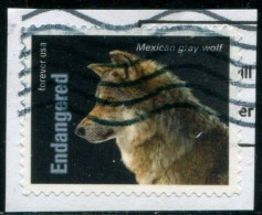 VEREINIGTE STAATEN ETATS UNIS USA 2023 ENDANGERED SPECIES: MEXICAN GREY WOLF USED ON PAPER MI 6066 YT 5663 SN 5799O - Gebraucht