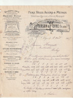 105-Poirson & Fèvre..Fers, Tôles, Aciers, Métaux.....Alger...1905..Algérie - Andere & Zonder Classificatie