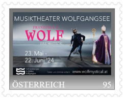 Pers. Briefmarke WOLF "Musiktheater Wolfgangsee 24" 06/2024 @BMC (2024/06/47) - Sellos Privados