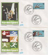 Germany Deutschland 1983 FDC Fur Den Sport, Gerateturnen Turnen, Device Gymnastics Horse, Bonn - 1981-1990