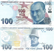 Turkey 100 Lira 2009 / [2020] Letter F P-226d UNC - Türkei