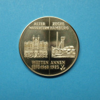 Medaille Witten-Annen, Alter Wasserturm Zeche Hamburg Vz (BB079 - Non Classés