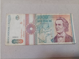Billete Rumania 1000 Lei, Año 1991, Nº Bajisimo 0013 - Roumanie