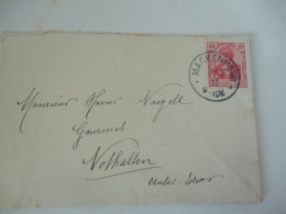 MACKENHEIM  OBLITERATION  ALLEMANDE ALSACE OCCUPEE LETTRE - Cartas & Documentos