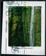 VEREINIGTE STAATEN ETATS UNIS USA 2023 WATERFALLS: WAIMOKU FALLS, HAWAI'I USED ON PAPER MI 6076 YT 5673 SN 5802E - Gebraucht