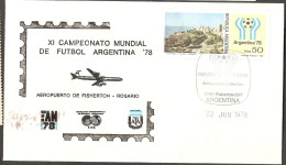 Argentina 1978 For Futball WC, Estadio Rosario ... Bc571 - Lettres & Documents