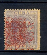 CUBA 1883 , ALFONSO XII HABILITADOS ( ARAÑITAS ) ,  DOBLES SOBRECARGAS D+E , ED. 83 HH ** - Cuba (1874-1898)