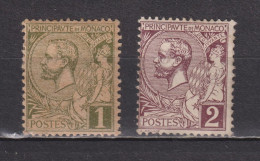 Timbres Neufs* De Monaco De 1891 YT 11 Et 12 MLH - Nuovi