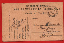 (RECTO / VERSO) CARTE CORRESPONDANCE DES ARMEES DE LA REPUBLIQUE En 1916 - CACHET TRESOR ET POSTES N° 34 - COCHET 1916 - Lettres & Documents