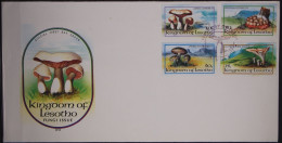 Lesotho 411-414 Gestempelt Als FDC / Pilze #GC117 - Lesotho (1966-...)