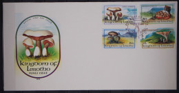 Lesotho 411-414 Gestempelt Als FDC / Pilze #GC122 - Lesotho (1966-...)