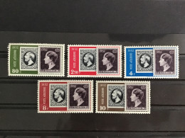 Luxembourg 1952 Air Philatelic Exhibition Mint SG 552a-e Yv 16-20 Mi 490-4 - Ungebraucht