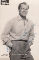 EDDIE CONSTANTINE - American Actor , Singer & Entertainer - Autograph Autographe Signature Autogramm - Attori E Comici 