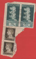Regno D'Italia - 1937 - 10c Bimillenario Della Nascita Di Augusto + 2x 10c Imperiale - Frammento - Usados