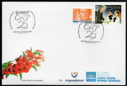 URUGUAY 2023 (Education, Teaching, Coat Of Arm, Lighthouse, Computer, Doctor, Oncologist)- 1 Cover With Special Postmark - Vacas