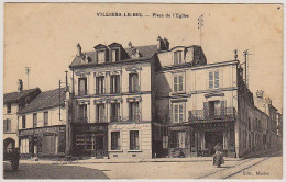 95 - B12604CPA - VILLIERS LE BEL - Place Eglise - Boucherie Guillaume - Bon état - VAL-D'OISE - Villiers Le Bel